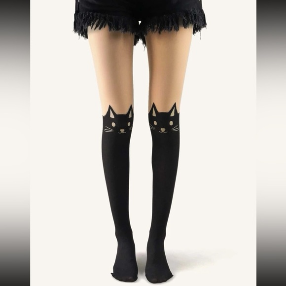 😺 Super cute kitty cat nylons 🐱 - Picture 6 of 8